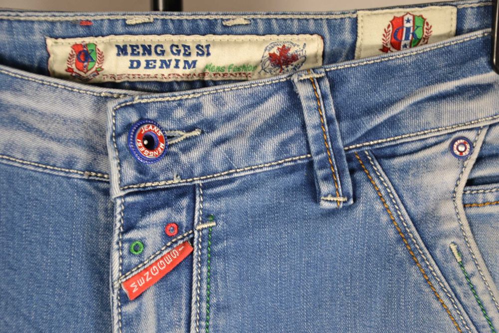 MENG GE SI Denim Jeans Spodnie Męskie 31 Oryginalne Super Stan Bawełna