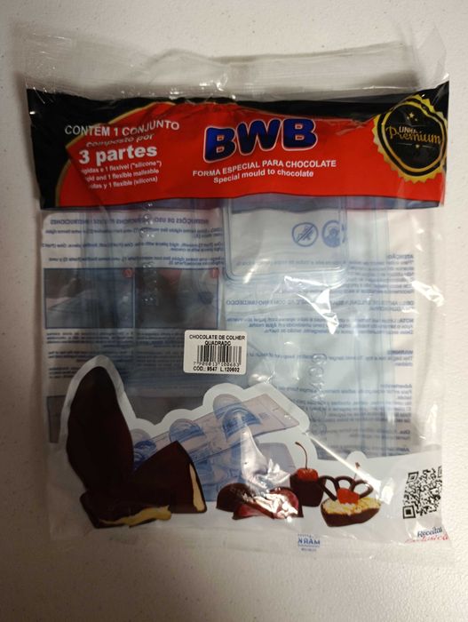 BWB chocolate de colher quadrado