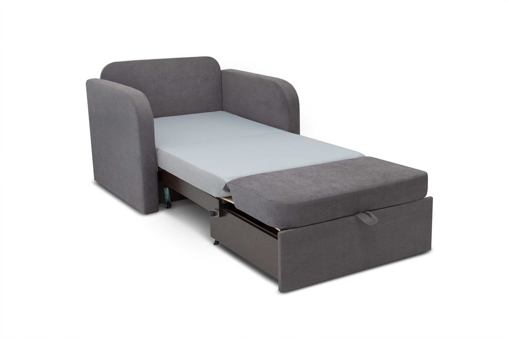 Диван Карлсон 80 см Cірий, крісло єврокнижка в Наявності!