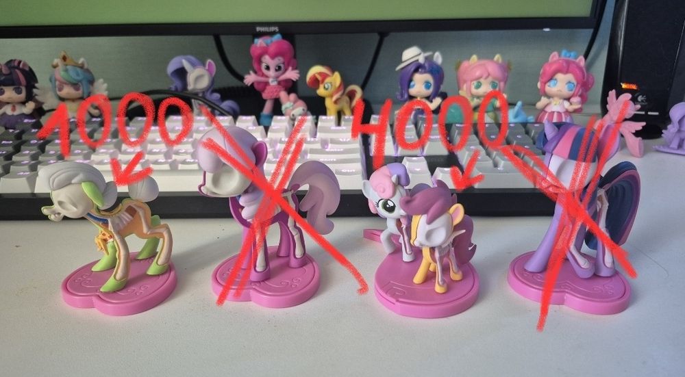 Hidden dissectibles my little pony scootaloo and sweetie belle original