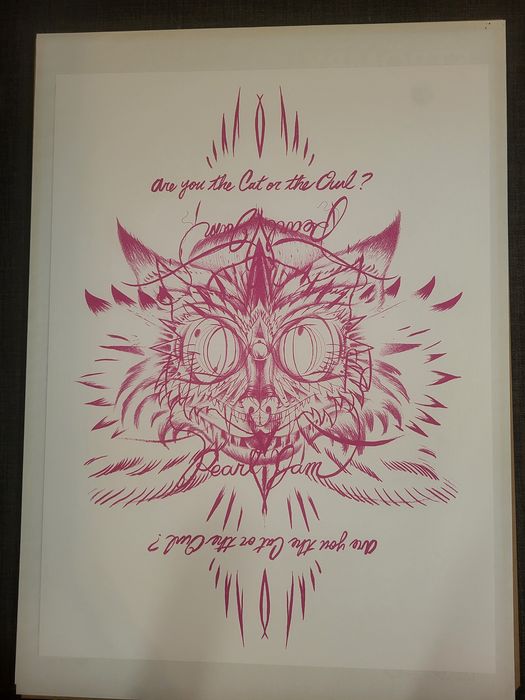 Kolekcjonerski plakat Pearl Jam - koncert Sidney 2014