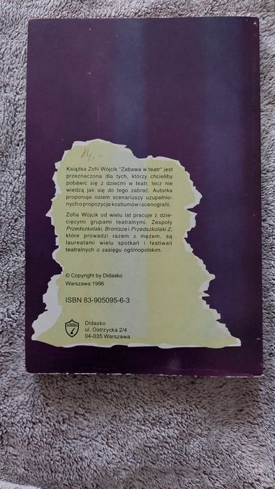 Zabawa w teatr teatrzyk scenariusze dla dzieci scenki Zofia WÓJCIK