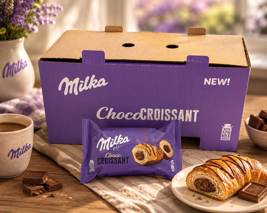 Milka choco croissant karton 14 rogali czekoladowych okazja