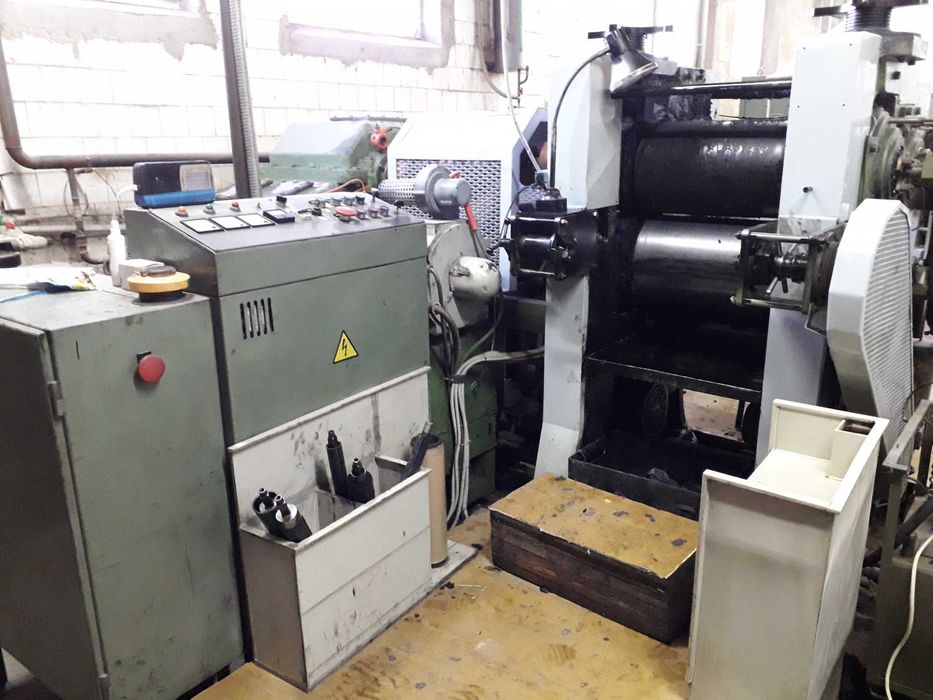 Трехвалковый каландр для производства изоленты х/б