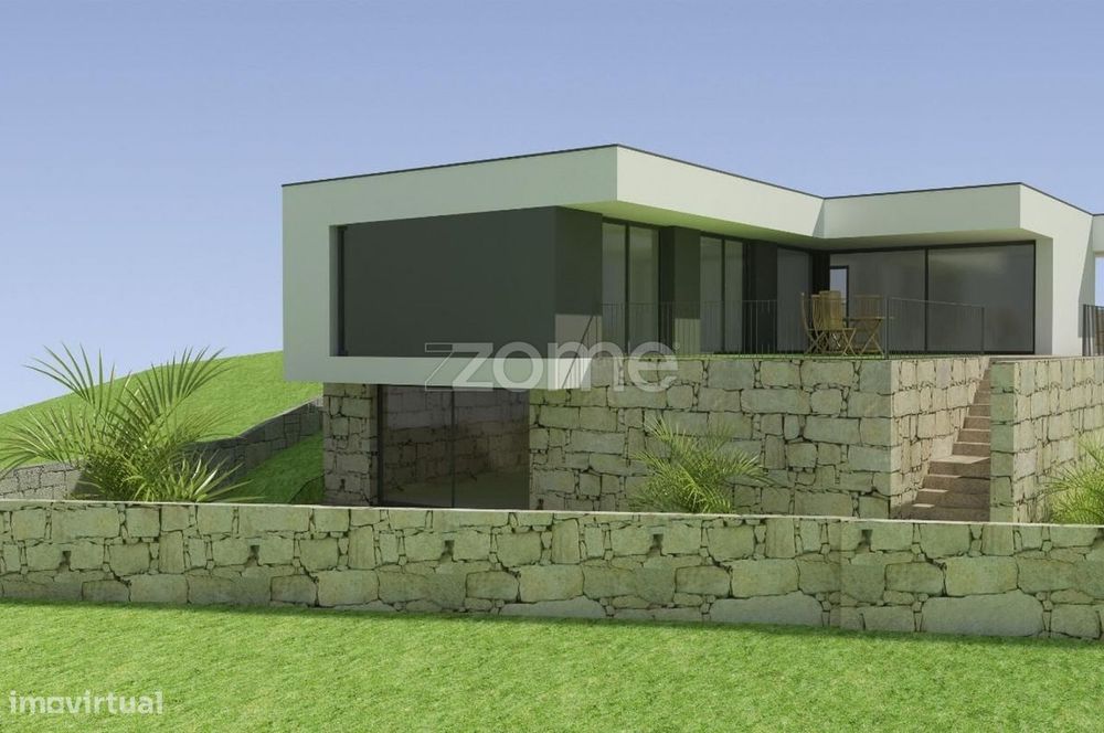 Plot of land measuring 534 m² with approved project in Vandoma, Paredes