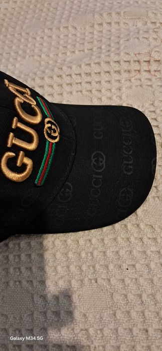 Czapeczka w stylu gucci czarna