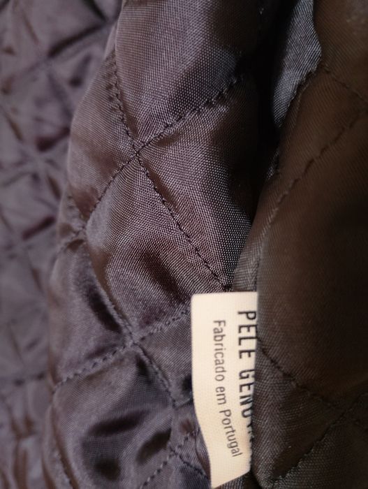 Casaco homem, preto, pele genuína, vintage.