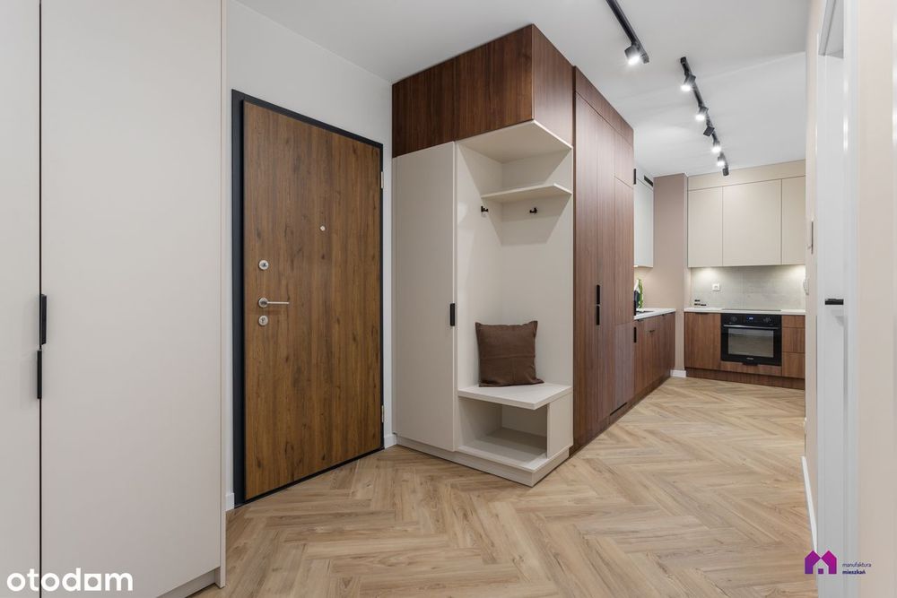 Przepiękny CZEKOLADOWY apartament z PRZESZKLONYM balkonem