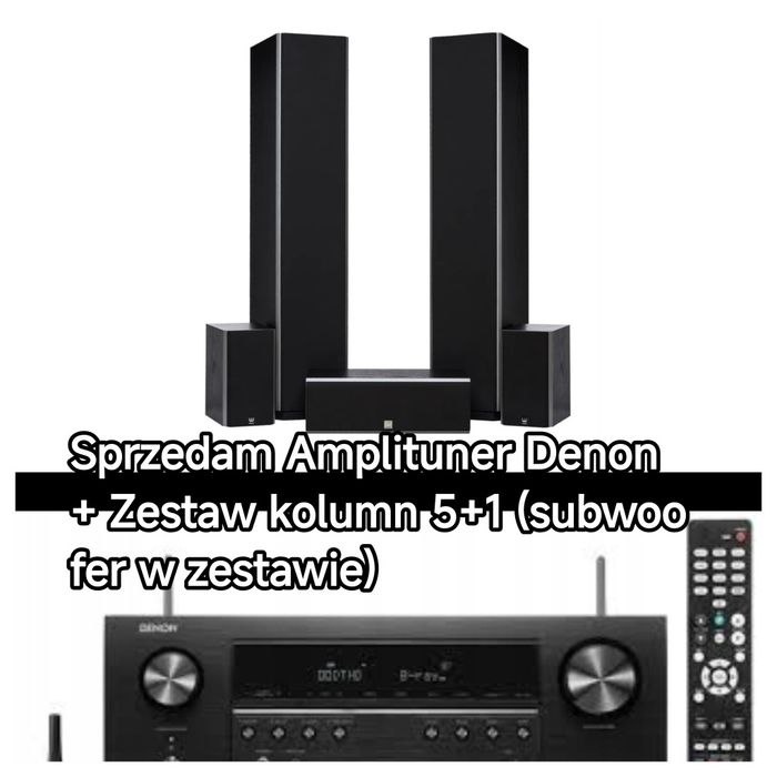 Amplituner Denon S650h + Głośniki 5.1 Wilson Viper + Sub Wilson 9