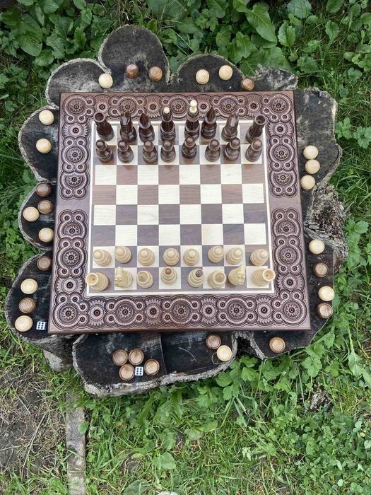 Шахмати-шашки-нарди 50см на 50 см