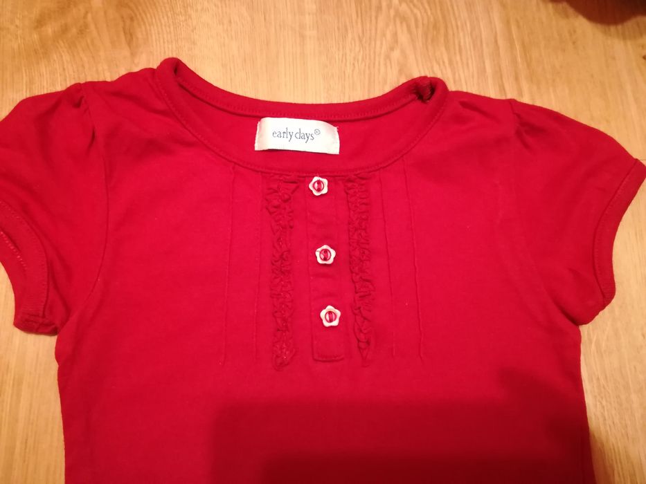 4x koszulka bluzka 3-12 mcy krótki rękaw zestaw paka