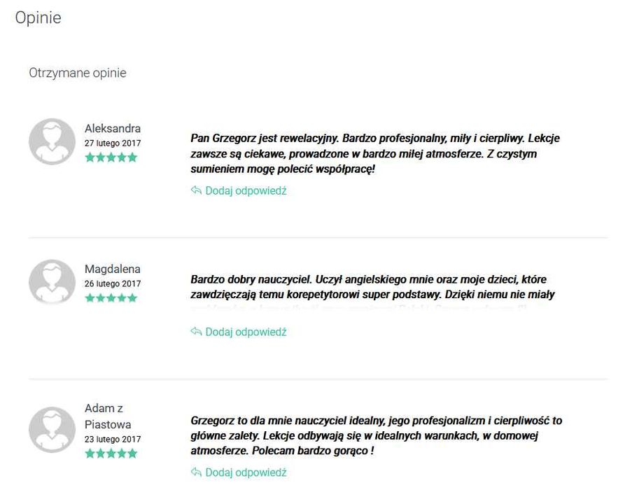 Angielski - korepetycje, kursy ogólne i specjalistyczne, konwersatoria