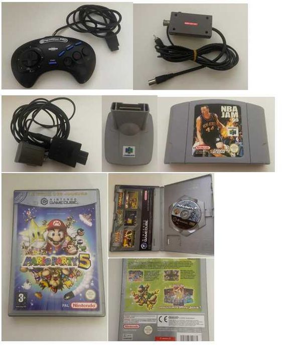 Jogos e acessórios Nintendo 64, Sega, NES