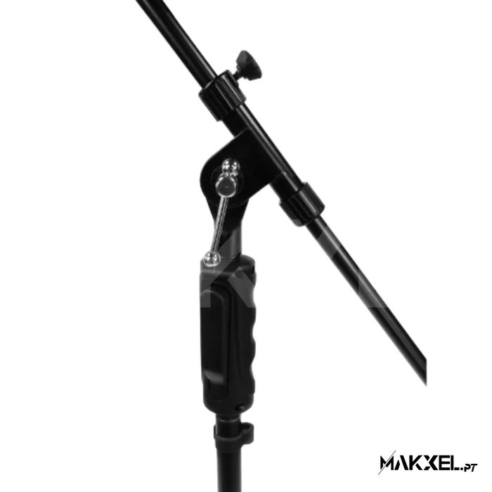 Suporte de microfone Audibax Ayra 10E Preto Girafa e Easy Block