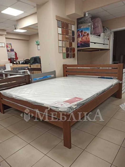 Дерев'яні ліжка з ламелями 160х200 см в наявності в Луцьку