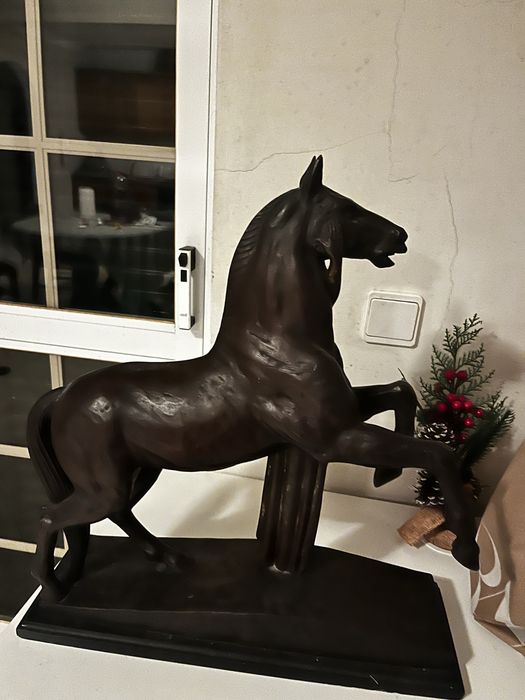 Escultura grande de bronze maciço - 25kg+ - peça imponente