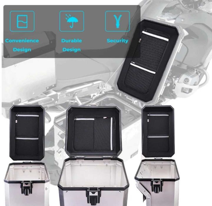 Bolsas interiores p/ tampas das malas de alumínio originais bmw