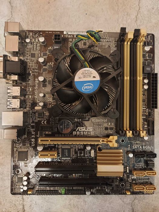ASUS B85M-E B85 LGA1150 DDR3 microATX. Kompletna z procesorem