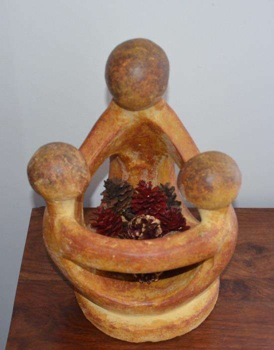 Peça decorativa/utilitária “Mãe e Filhos”,em terracota – México