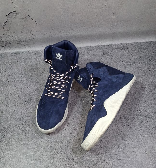 Кроссовки Adidas Tubular Instinct спортивные ботинки замшевые Hoops