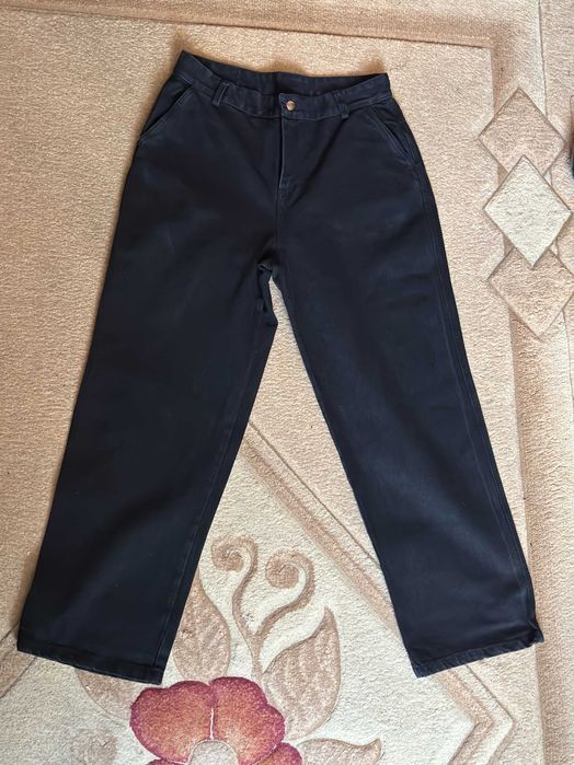 SMASH Черные широкие джинсы XL