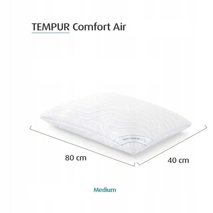 TEMPUR Poduszka Comfort Air Medium 40x80cm Średnia Twardość