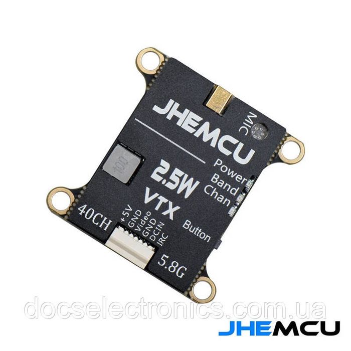 Відеопередавач JHEMCU VTX 2.5 Вт 5.8ГГц з мікрофоном для FPV і моделей на радіокеруванні