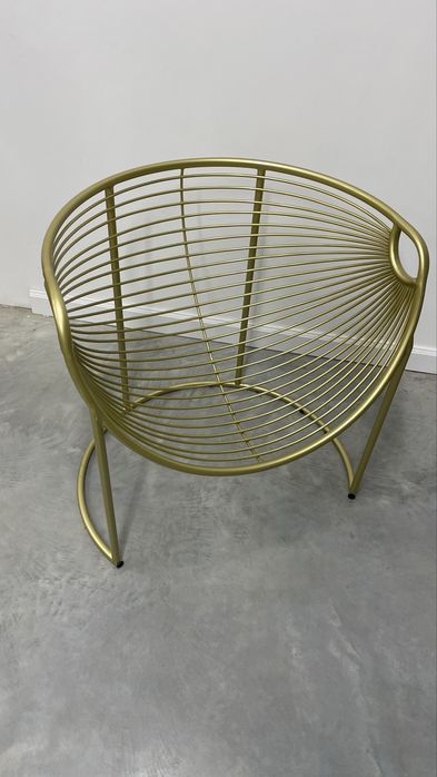 Крісло золоте дизайнерське лофт