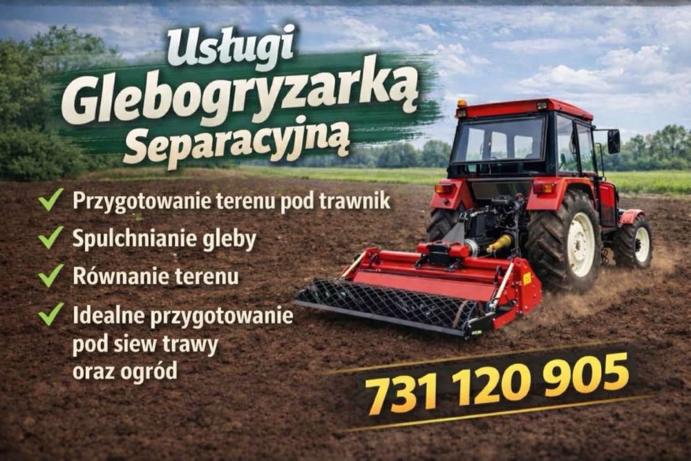 Usługi glebogryzarką separacyjną