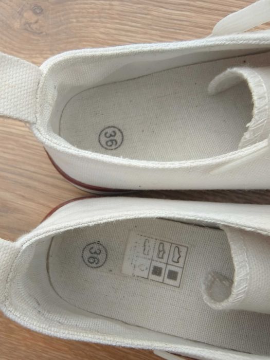 Klasyczne białe trampki / tenisówki rozm. 36