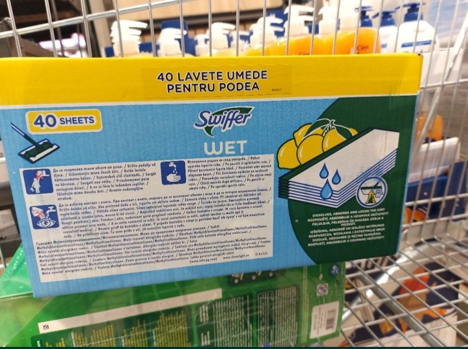 Вологі серветки до магнітної швабри Swiffer