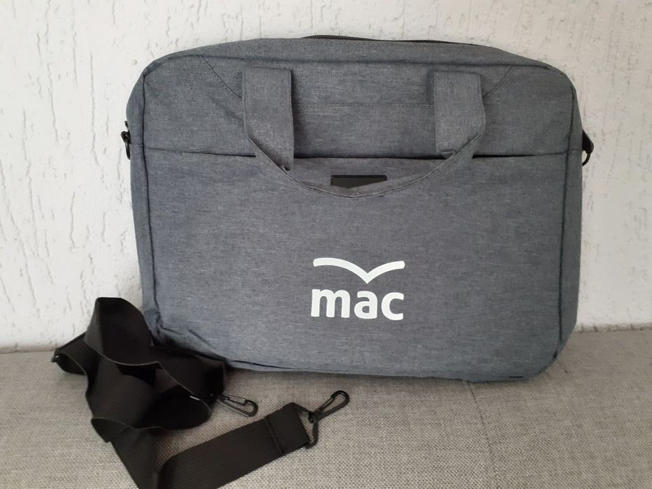 Nowa, szara, torba na laptop. 40cmx27cm.