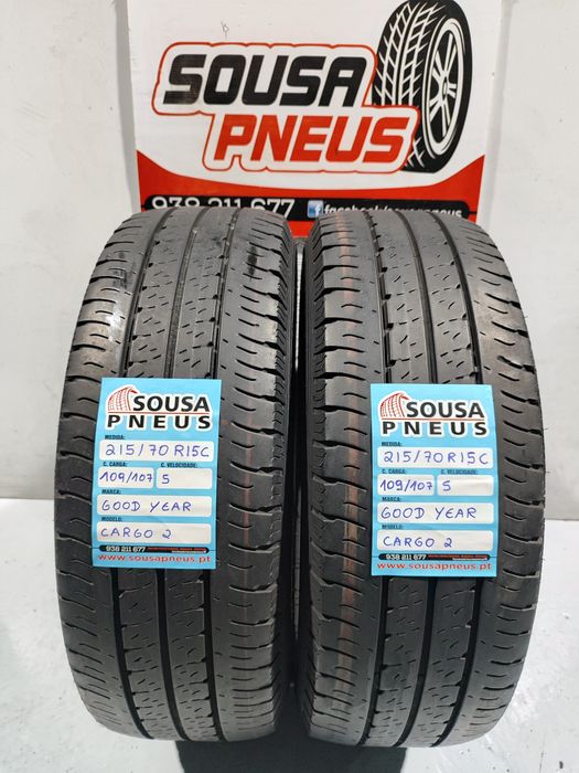 2 pneus semi novos 215-70R15C - Good year - Oferta dos Portes