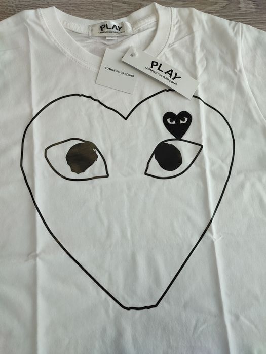 Футболка CDG Play comme des garcons | кдг плей