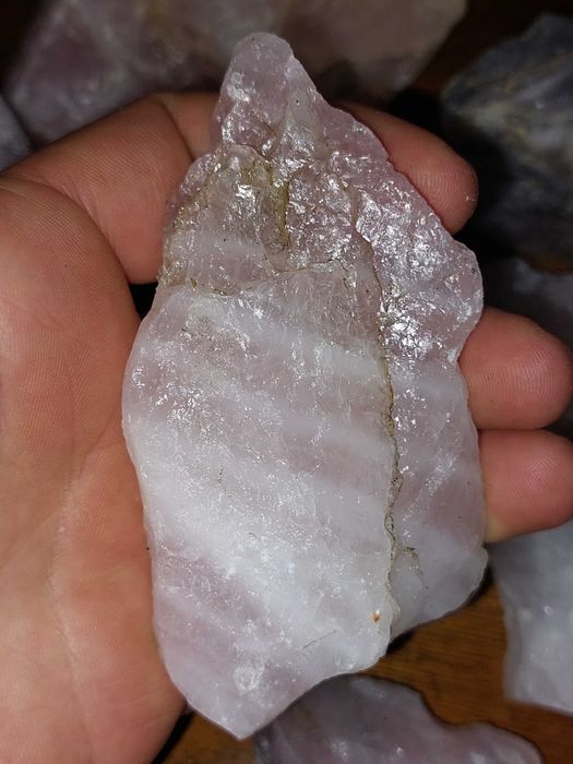 Quartzo rosa e branco