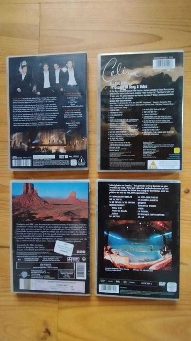 Lote 4 DVDs Música e BBC - "Grandes Maravilhas Naturais" Novo