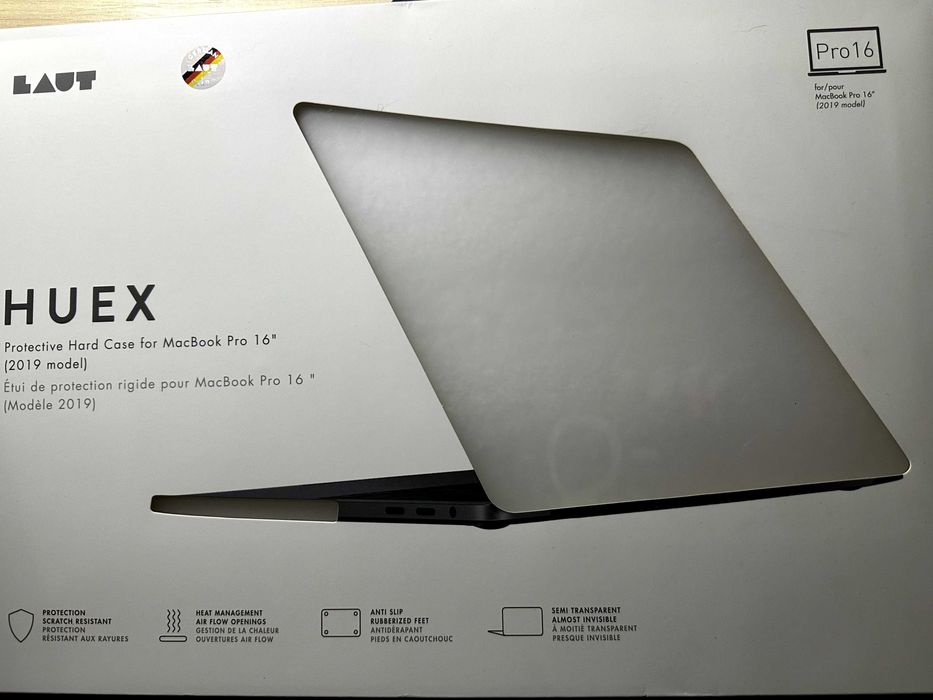Чохол-обкладинка LAUT HUEX MacBook Pro 16" White Arctic (L_16MP_HX_F)