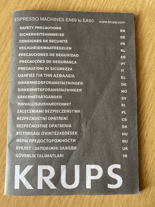 Ekspres do kawy Krups model EA8108