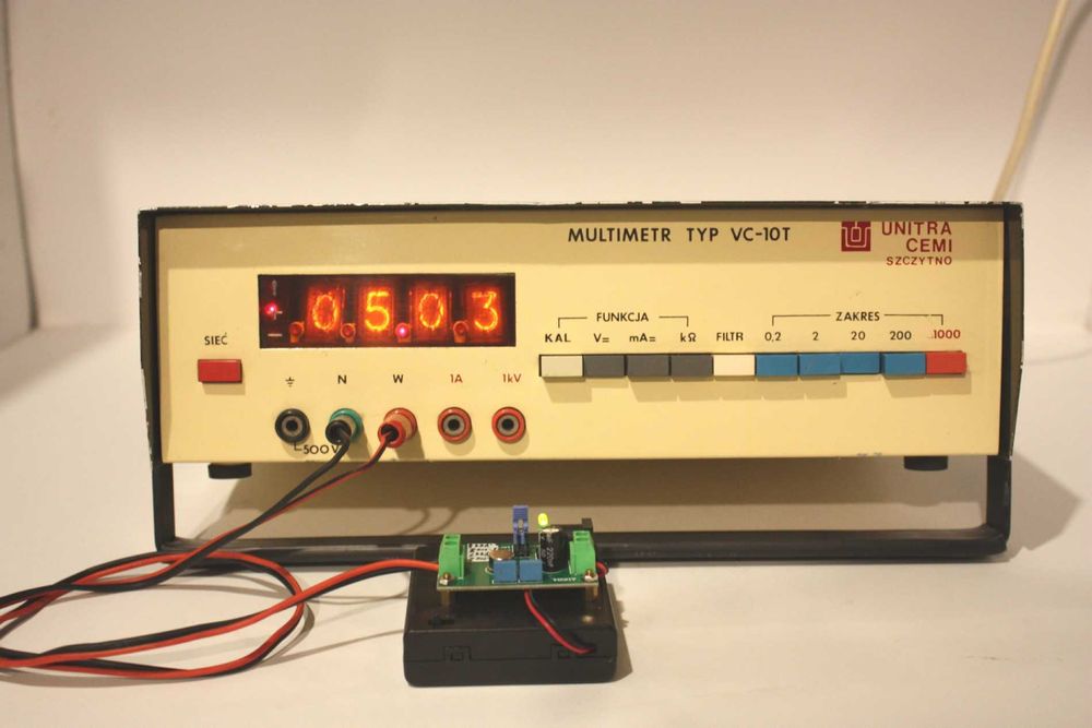 Multimetr cyfrowy Unitra Cemi VC-10T  na lampach NIXIE
