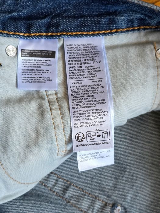 W32 L34 Levis 565 Dark Stonewash нові оригінальні джинси джинсы левайс