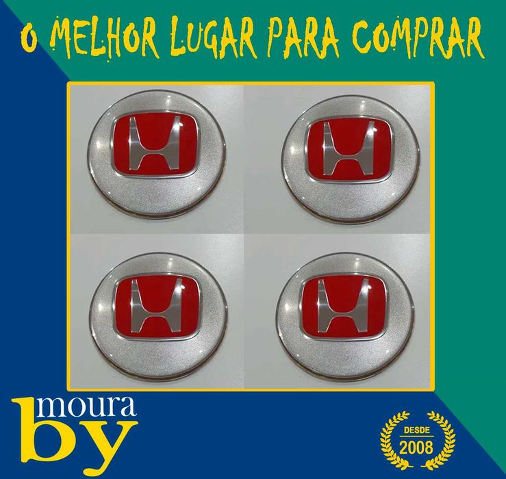 Centros de Roda Honda Emblemas traseiros dianteiros de volante