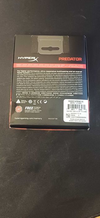 Pamięci RAM DDR4 Kingstone Hyperx Predator 2x8GB 3200MHz CL16