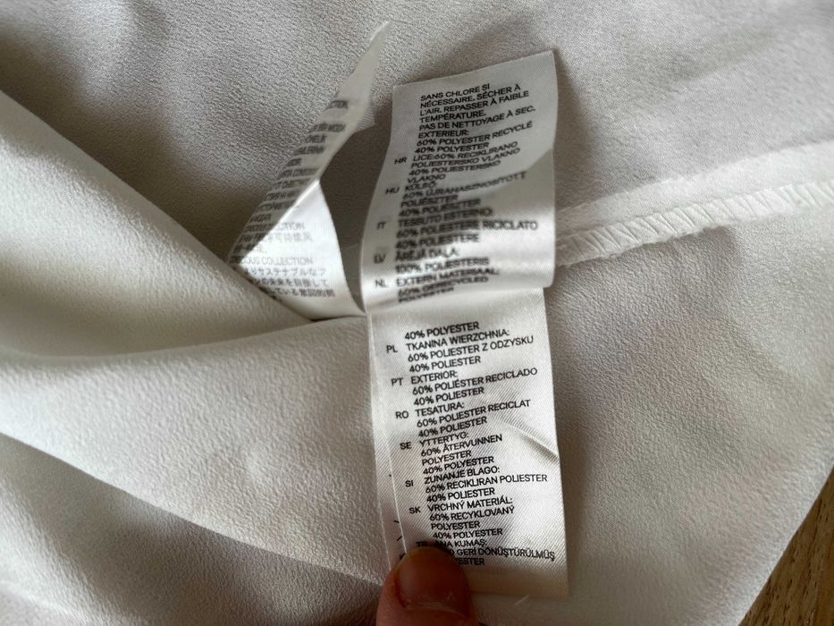 Biała koszulka bez rękawów H&M