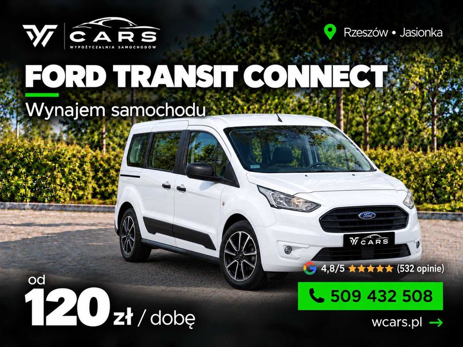 Ford Transit Connect brygadowy - wynajem | Rzeszów