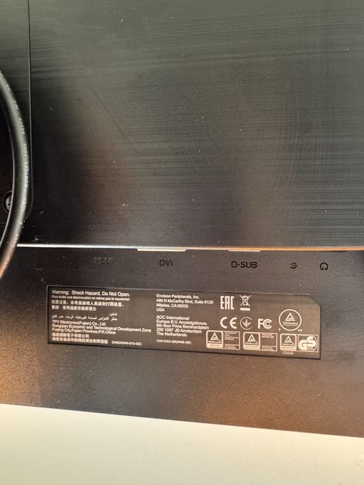 Monitor AOC E2475PWJ 23,6” Full HD