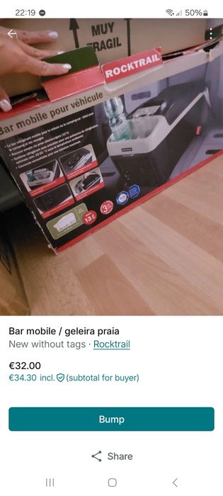 Geleira elétrica carro