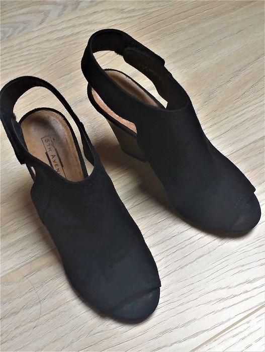 Buty czarne NUBUK 36