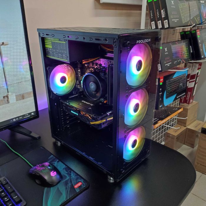 Компютер Новый Ryzen 5 3600, 16GB DDR4, Gigabyte RX 480, SSD 512GB m2