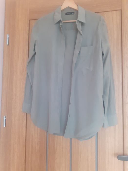 Koszula reserved 34 khaki wiskoza sliczna