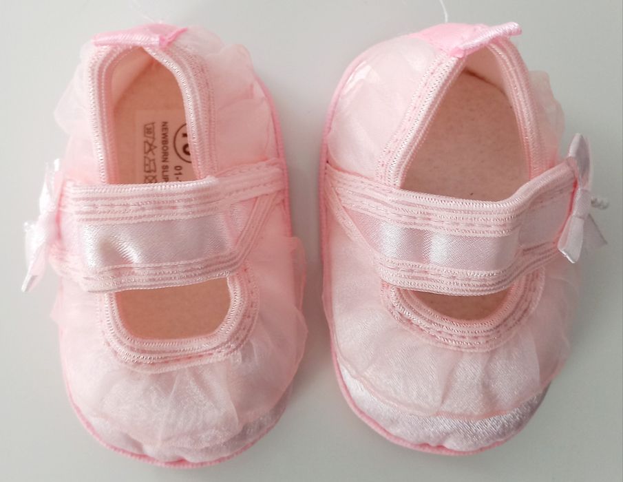 Opaska + buciki - różowe, dł. wkładki 10 cm